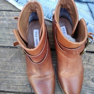 Steve Madden Brown Ankle Booties